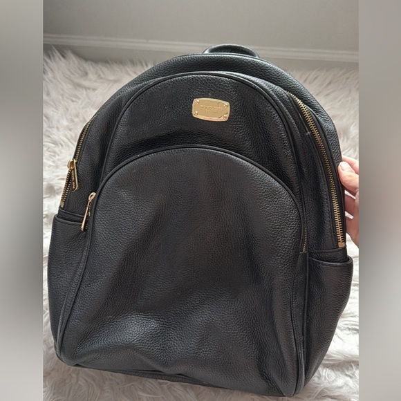 Michael kors Black Leather Backpack used in great condition